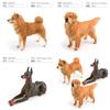 Große Realistische Haustierhunde-Modelle Niedlicher Shiba Inu Golden Retriever Und Dobermann Tischdekoration Spielzeug