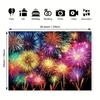 2D Colorful Fireworks Background for Wedding & Birthday Photoshoot