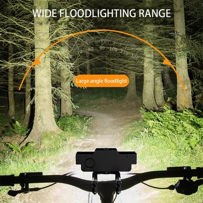 2025 Luz Delantera LED para Bicicleta Carga USB Seguridad en Ciclismo Lámpara Frontal Pantalla de Potencia Linterna de Bicicleta de Alto Brillo para Montar de Noche
