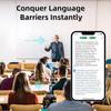 Translation Earbuds 3-in-1 Real-Time Translator with 144 Languages & Accents, Perfect for Travel, Business & Education,Translastor Call and Music,