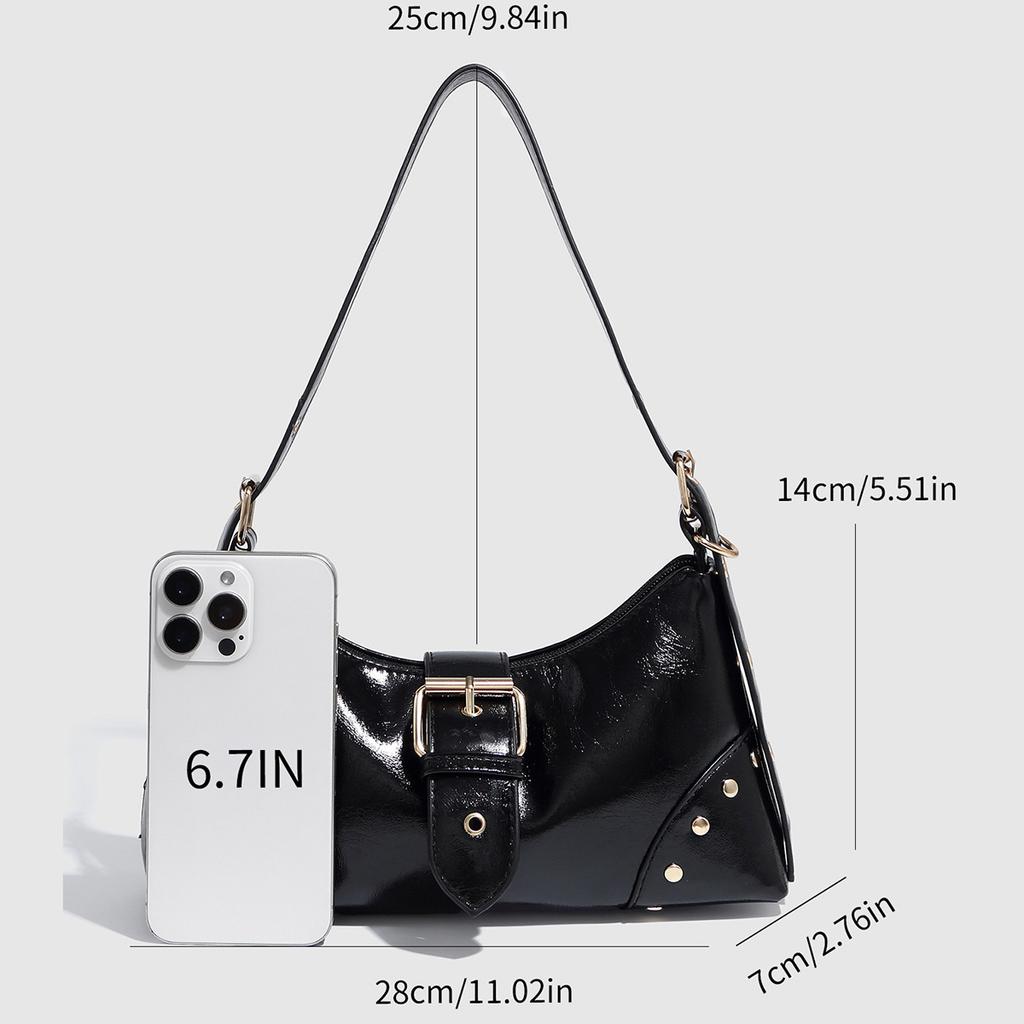 Fashiable Retro Large Capacity Ladies Shoulder Bag Underarm Bag Versatile Bag 2026 New Style Women's Bag for Daily Use