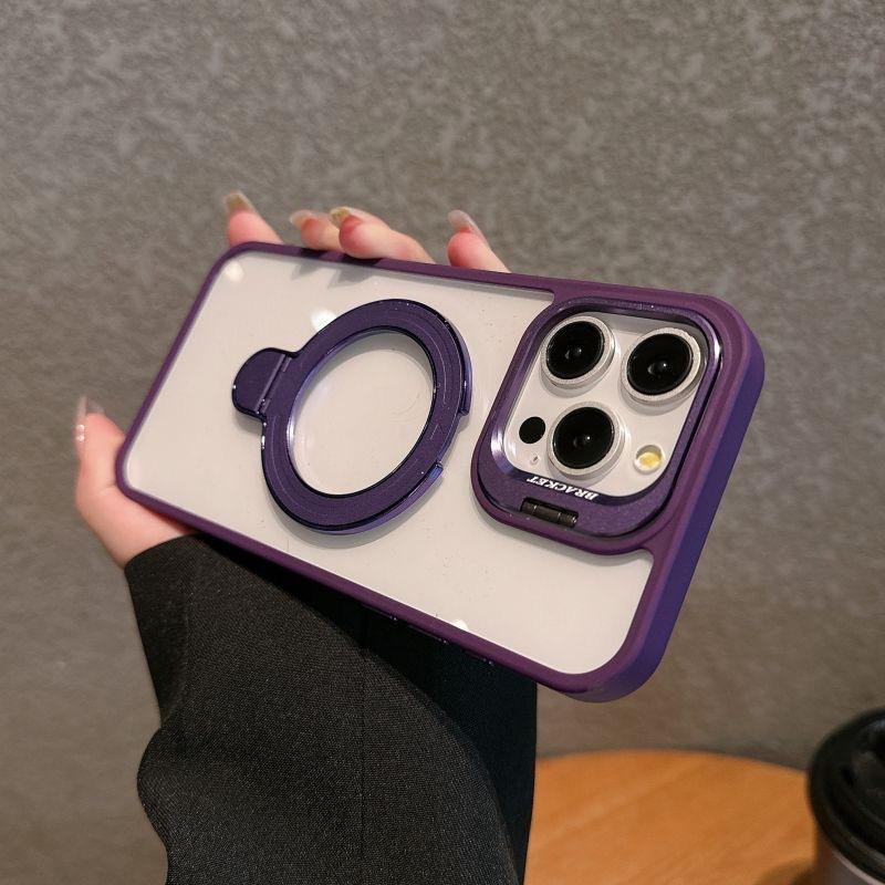 iPhone17promax magnetic lens cover double bracket mobile phone case for Apple 16 with lens film anti-drop 15