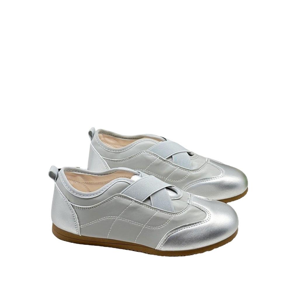 Single shoes versatile height increase mid-mouth autumn casual style elastic band sweet and spicy daughter style shoes sports