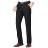Fengxiao Men's Business Casual Straight-Leg Trousers