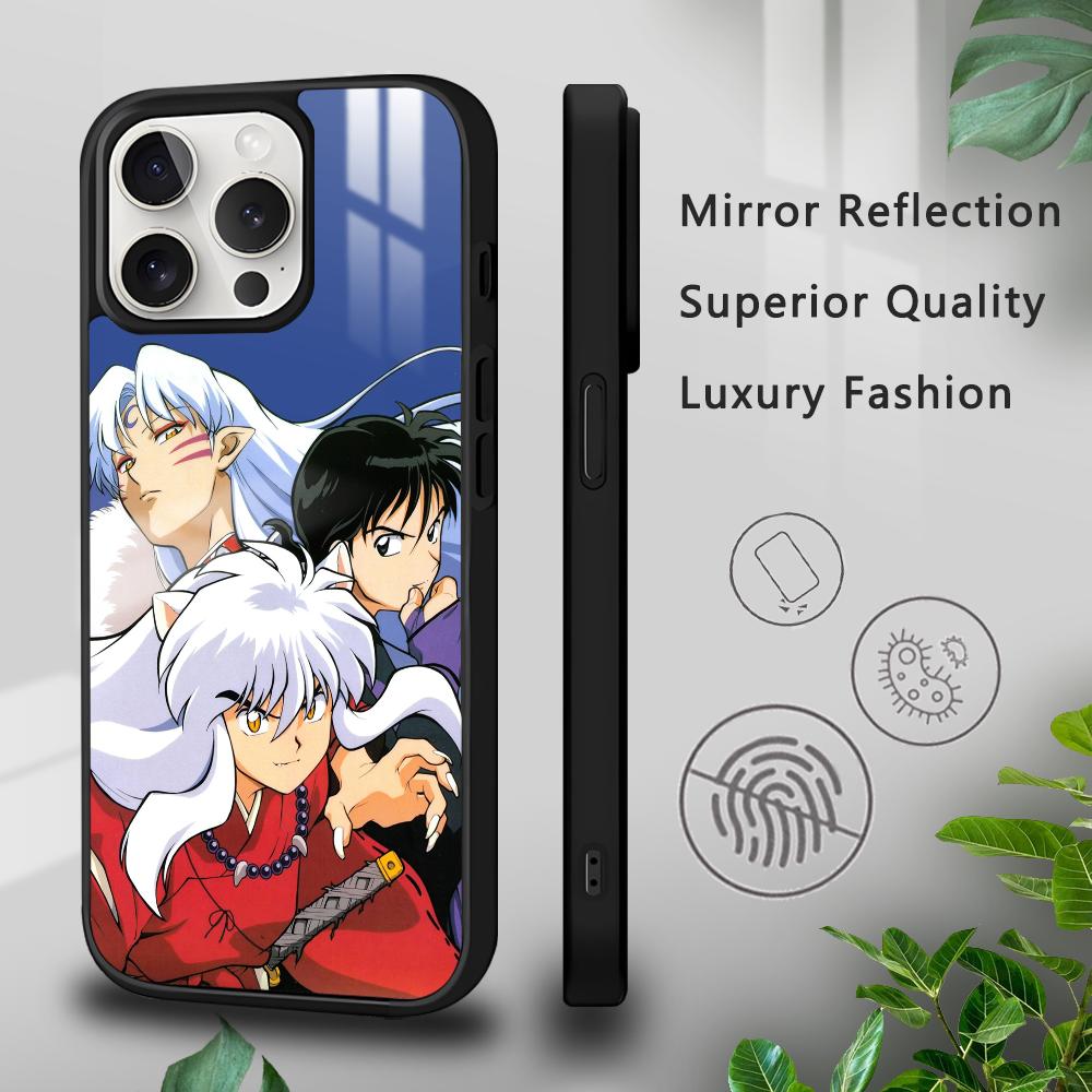 I-Inuyasha S-Sesshomaru Phone Case For iPhone 16 15 14 13 12 11 Pro Xs Max Mini Plus Celulares Hard Funda