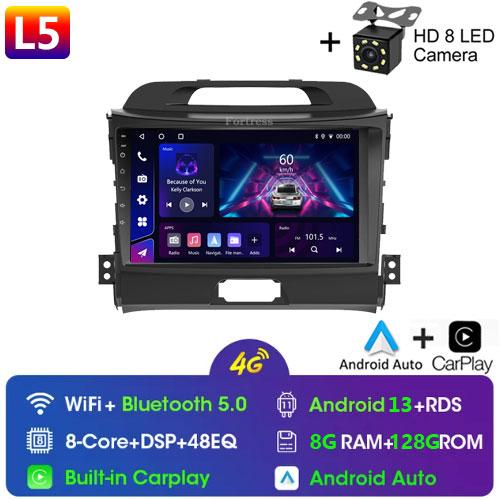 Fortress 5G WIFI Android Auto Radio 2 Din For KIA Sportage 3 2010-2016 Car Multimedia Video Player Autoradio Carplay 8 Core GPS