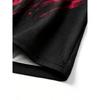 No. 00 Basketball Jersey - Black and Red Abstract Jersey, Suitable for Daily Wear and Team Uniforms In Sports Competitions
