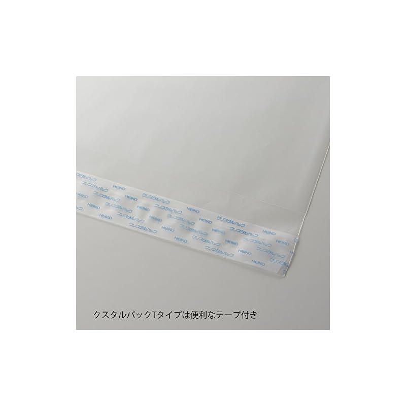 Shimojima Heiko Transparent OPP Bags, Crystal Pack, with Tape, A4, 100 pieces, T-A4 006743200