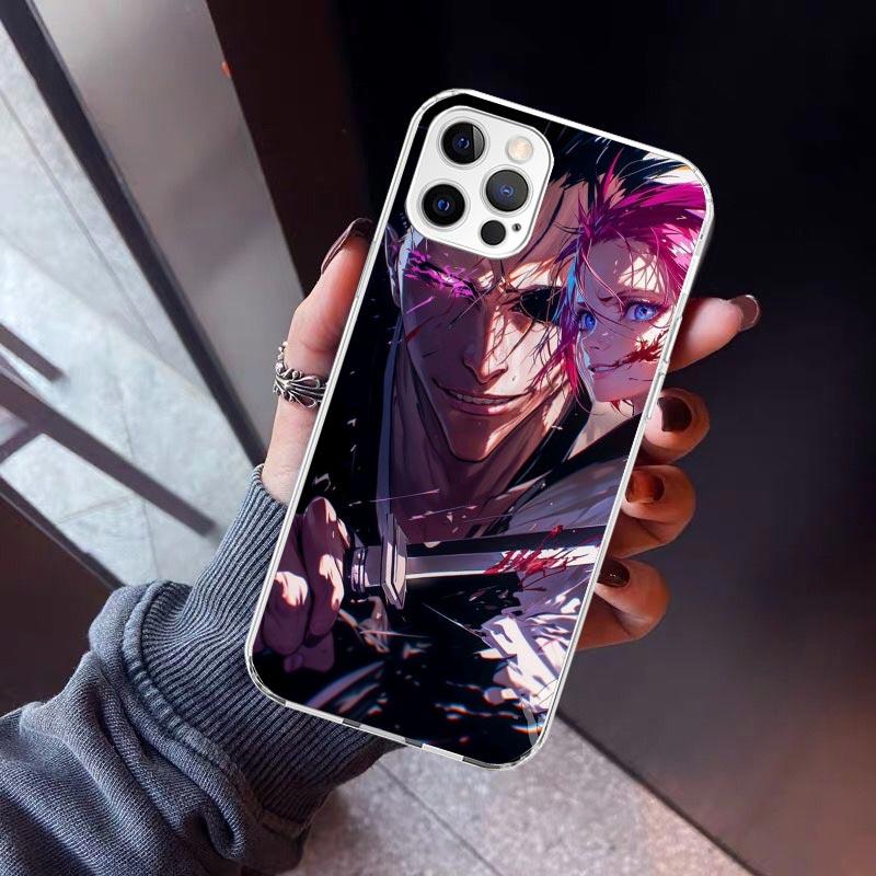 

Zaraki Kenpachi Bleach Phone Case For iPhone 17 Air 11 13 Mini 14 15 Plus 16 12 Pro Max 16E SE 7 8 Pattern Soft TPU Back Cover iPhone 13