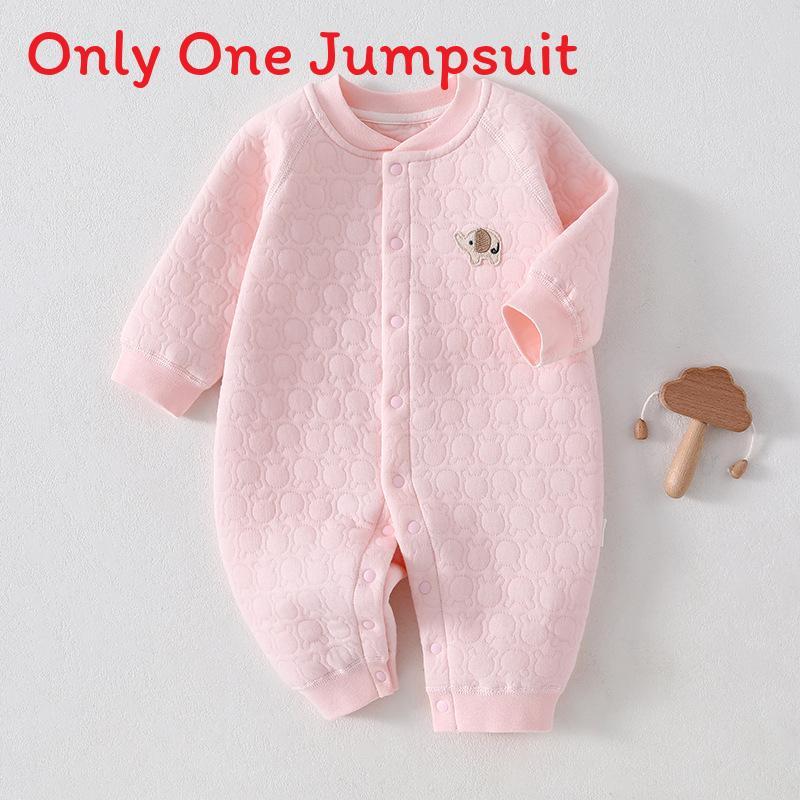 Baby Winter Warmth Cotton Snowsuit With No Bone Design For Newborns And Infants