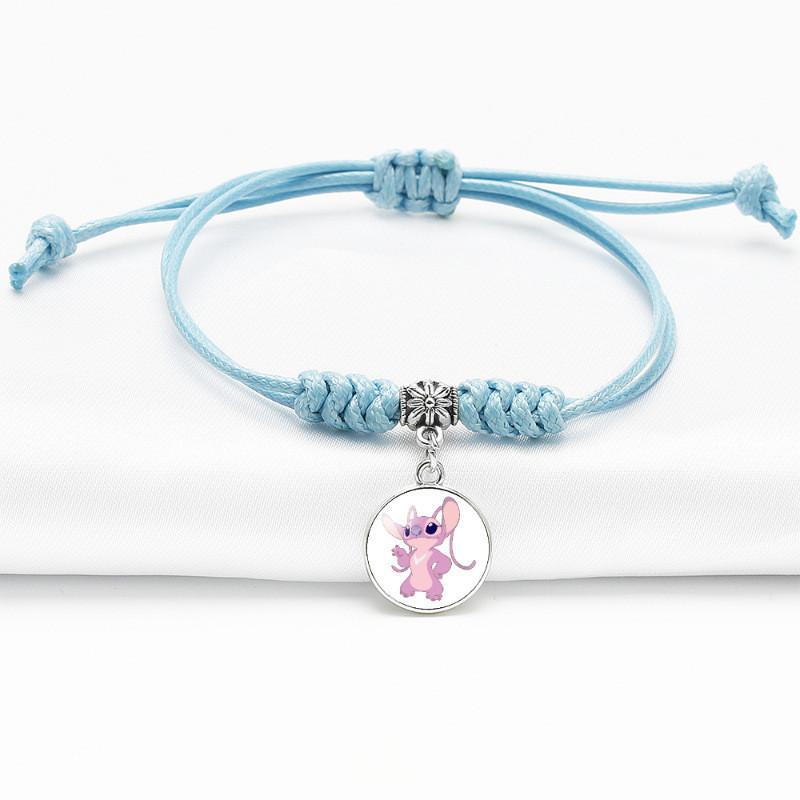 Anime Stylish Bracelet With Adjustable Blue Cord For Use Unisex