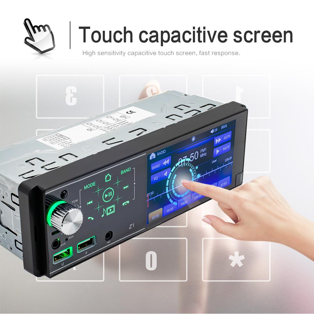 1DIN Touchscreen Dual USB Auto Bluetooth MP5 Player Bunte Lichter Karte U-Disk Radio Integriertes Gerät