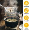 1pc Large Durable Stainless Steel Colander Skimmer Spoon, Heavy Duty Food Strainer Spoon for Frying & Cooking, Kitchen Utensils