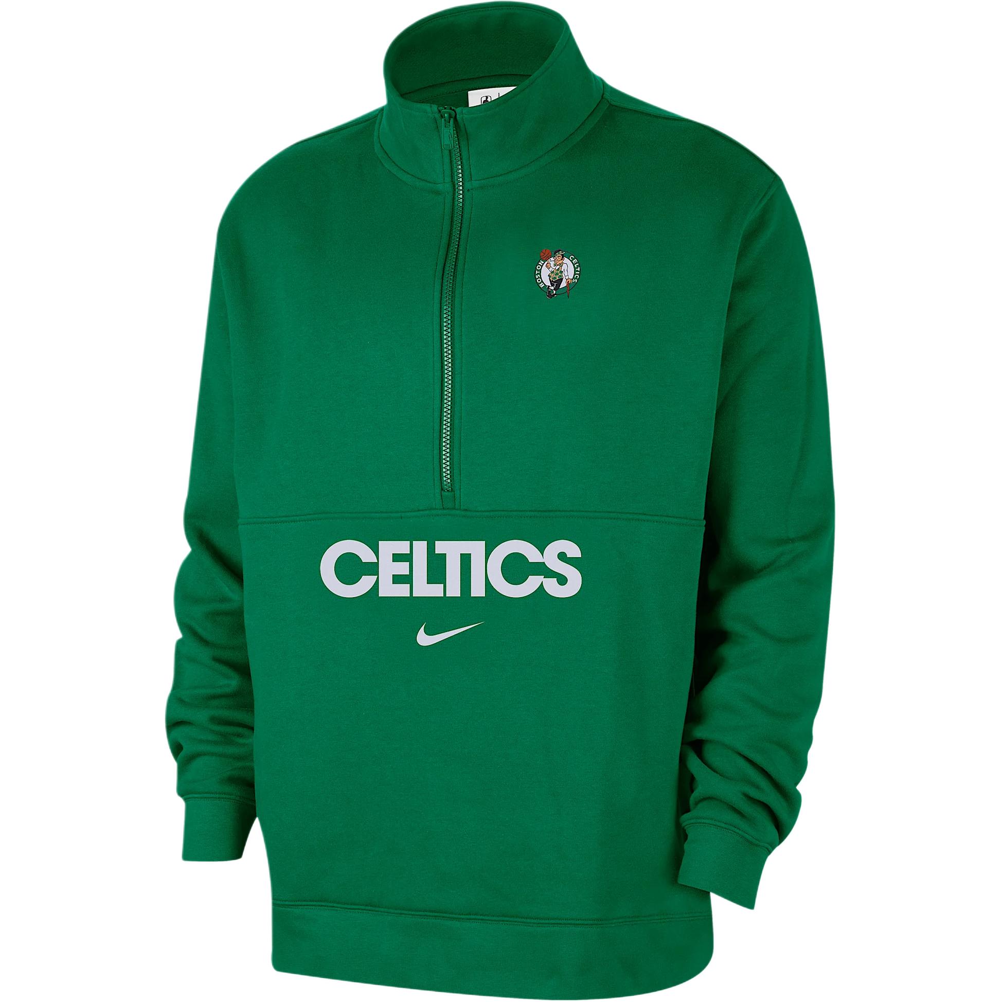 

New Nike Boston Celtics Club Courtside Men s Nike Nba 1/2 Zip Top FZ7708-312 S