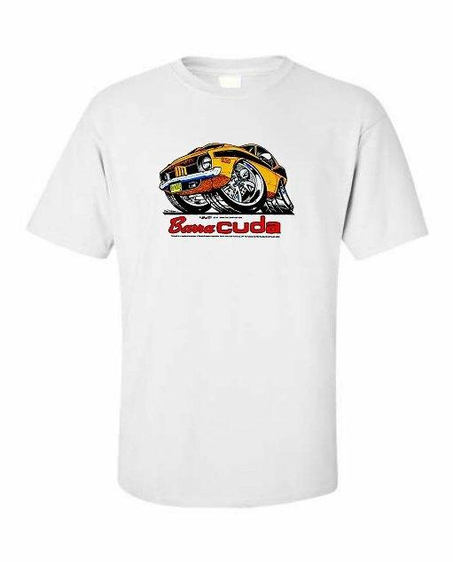 

1972-1974 Plymouth Cuda Classic Muscle and Race Car T-shirt SINGLE OR DOUBLE Print 2XL