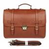 Li Shen Men's Crazy Horse Leather Business Briefcase