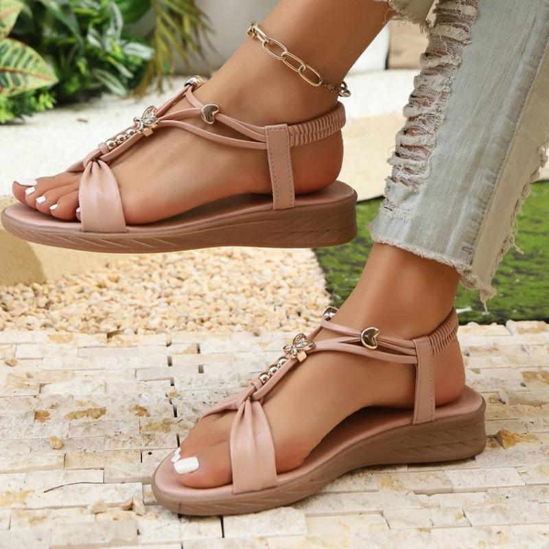 Fashion New Women Summer Sandals Women Shoes Bohemia Gladiator Beach Flat Casual Sandals Leisure Female Ladies Women Slip On Sandalias