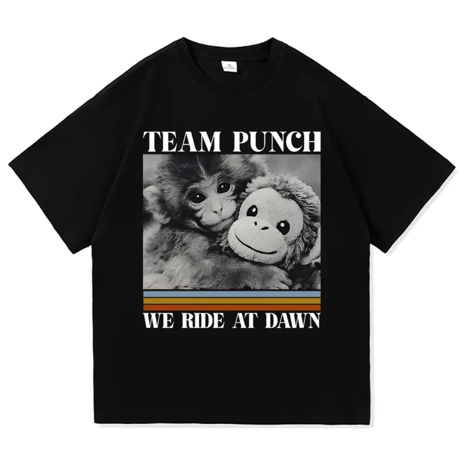 

Monkey Punch Shirt Baby Monkey Holding Plush Toy 2026 Men_women Clothing Harajuku High Quality Tops Cotton TShirts Vintage Tops XXXXXL різнокольоровий