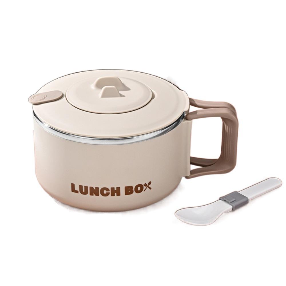 With Handle Noodles Ramen Bowl Large Capacity Fruit Salad Rice Soup Bowl  Student Dormitory