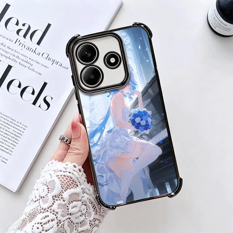 Genshin Impact Furina Soft Phone Case For Xiaomi Redmi Note 14 15 Pro Plus 13 12 11S 11T 5G 10 9S 9 Plating Anti-Fall Fundas