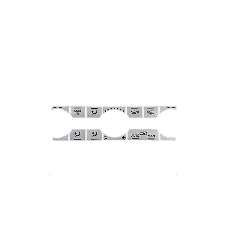 For Range Rover Evoque 2012- Aluminum Silver Control AC Button Sticker Trim