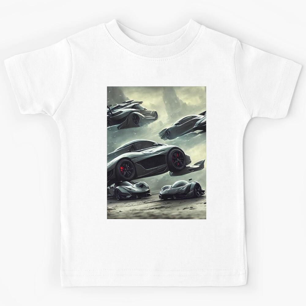 fantasy flying super cars Kids T-Shirt 170