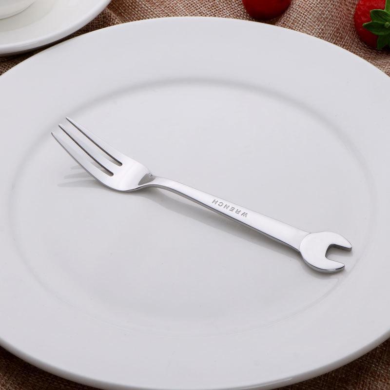 1pc Cutlery Portable Travel Dinner Fork Spoon Outdoor Camping Western Tableware Washable Kitchen Tools