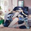 Game Iuno Wuthering Waves Blanket For Sofa Office Bed Plane Travel Sleep Read Relax Camping Soft And Warm
