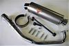 PCX125 Muffler Alegria Titanium Solid Muffler Silver Color Motorcycle Parts Full Exhaust Custom Parts Replacement Aftermarket Part Deep Bass Valiente