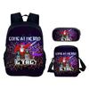 Gorilla Tag 3D Printed 3pcs/Set School Bags Laptop Daypack Backpack Inclined shoulder bag Pencil Case For Boys Girls Best Gift