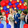 Guirlande de ballons Thème Rouge Bleu Kit d'arche à ballons Rouge Bleu Royal Or Décoration de Fête de Remise de Diplôme Mariage Anniversaire Retraite