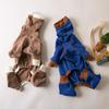 High Neck Dog Clothes Coat Winter Plush Dog Jumpsuit Fashion Little Lingti Huibit Clothes  Gift