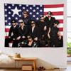 1pc SKZ American Flag Tapestry Banner Member Portraits Horizontal Tour Merch Concert Poster Flag for STAYS Birthday Gift Fan