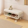 Cream Style Designer Shoe Changing Bench, Home Entrance Entryway Bench