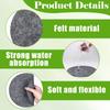 16 stk Plantebrikke Matte 4/6/8/10 Tommer Filt Plantefat Reversibel Rund Stoff Planteunderlagsmatte Absorberende Blomsterpotte Brikke Matter