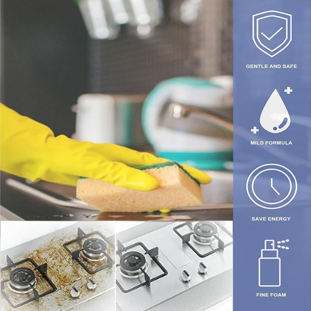 Foam Spray, Splashfoam Spray, Splash Kitchen All Purpose Cleaner, Splash Bottle Oven Cleaner, Multi-Purpose Foam Cleaner for Kitchen Heavy Oil (1PC)