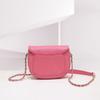 Caviar Seeking Stability Cowhide Single Oblique Span Bag Leather Saddle Bag Rhombus Embroidered Women'S Mini Bag
