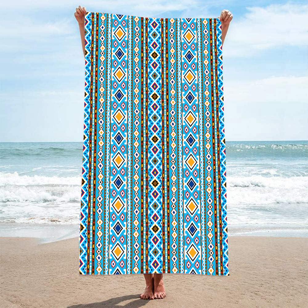 Customizable Large Microfiber Surfing and Beach Towel - Absorbent and Quick-Dry for Adults