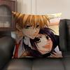 Japanese Anime M-Maid Sama Cushion Cover Natural Linen Organic Fabric Double-Sided Printing Sofa Home Decor Gift Pillow Case