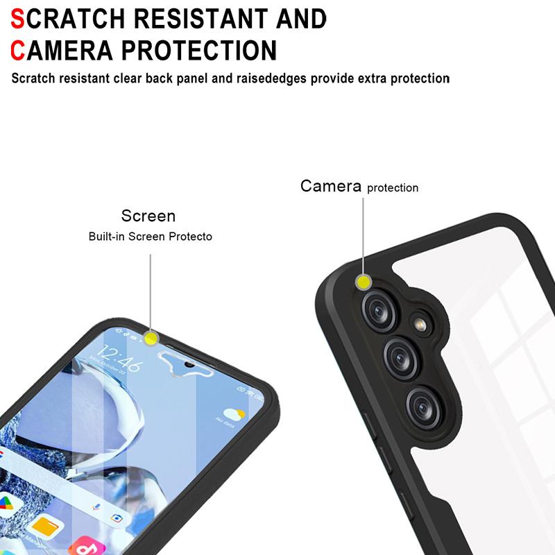 360 Full Body PC+TPU Shockproof Protective Phone Case For Samsung Galaxy A02S A03 A04S A05 A10S A12 A13 A14 A20 A21S A22 Cover