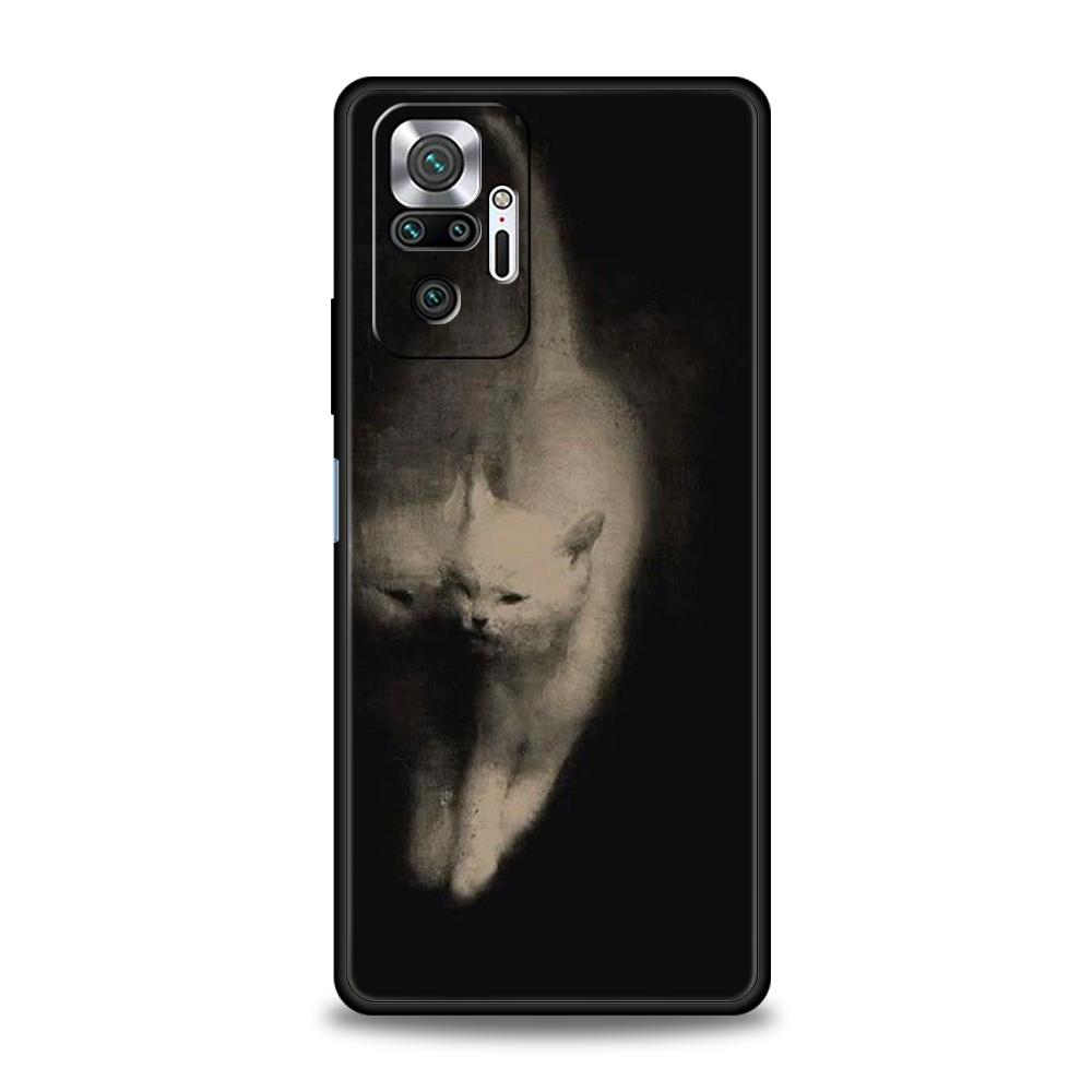 

Чехол для телефона Cover для Redmi 14C 13C 10C Note 14 13 12 10 11 K40 K50 Gaming Pro Plus 5G Мягкий ТПУ корпус Мультяшный кот Fundas Capa Сумка Note 14ProPlus