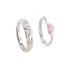 Lotus Language Couple Ring Light Luxury Niche Design Ring New Hand Jewelry