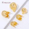 18K Gold Plated Tulip Bead Caps Large Flower End Caps For Jewelry Making DIY Bracelet Necklace Findings,Earring Accessories