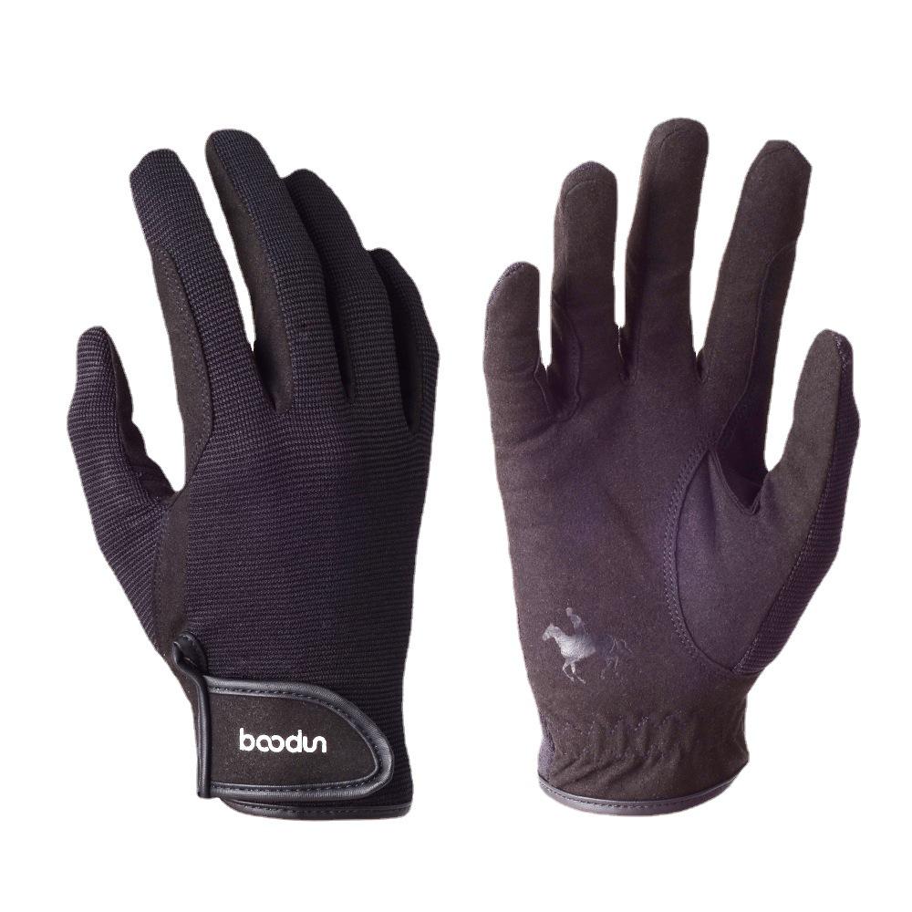 SD1075 Durable Microfiber Equestrian Gloves: Sun-Protected, Winter Thin, Ideal for Riding & Cycling.