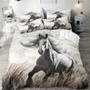 Mustang Series 3D Digital Printing Three-Piece Bedding Kit Bed Sheet Quilt Cover
