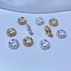 14K Gold Plated Zircon Spacer Beads for DIY Bracelets & Necklaces