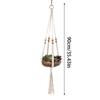 Cestas hechas a mano para colgar plantas, cuerda de elevación anudada, decoración colgante, macetas, soporte de macramé