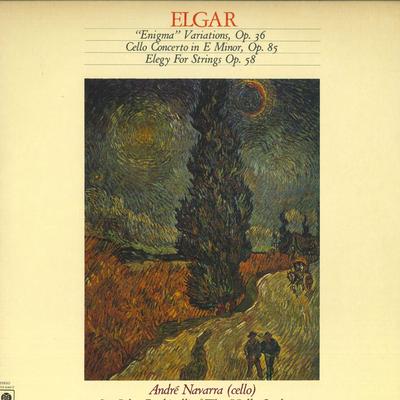 LP Schallplatte ANDRE NAVARRA - Elgar: Enigma-Variationen, Cello mit ULS3080Y PYE 1977 Japan Klassisch Gebraucht