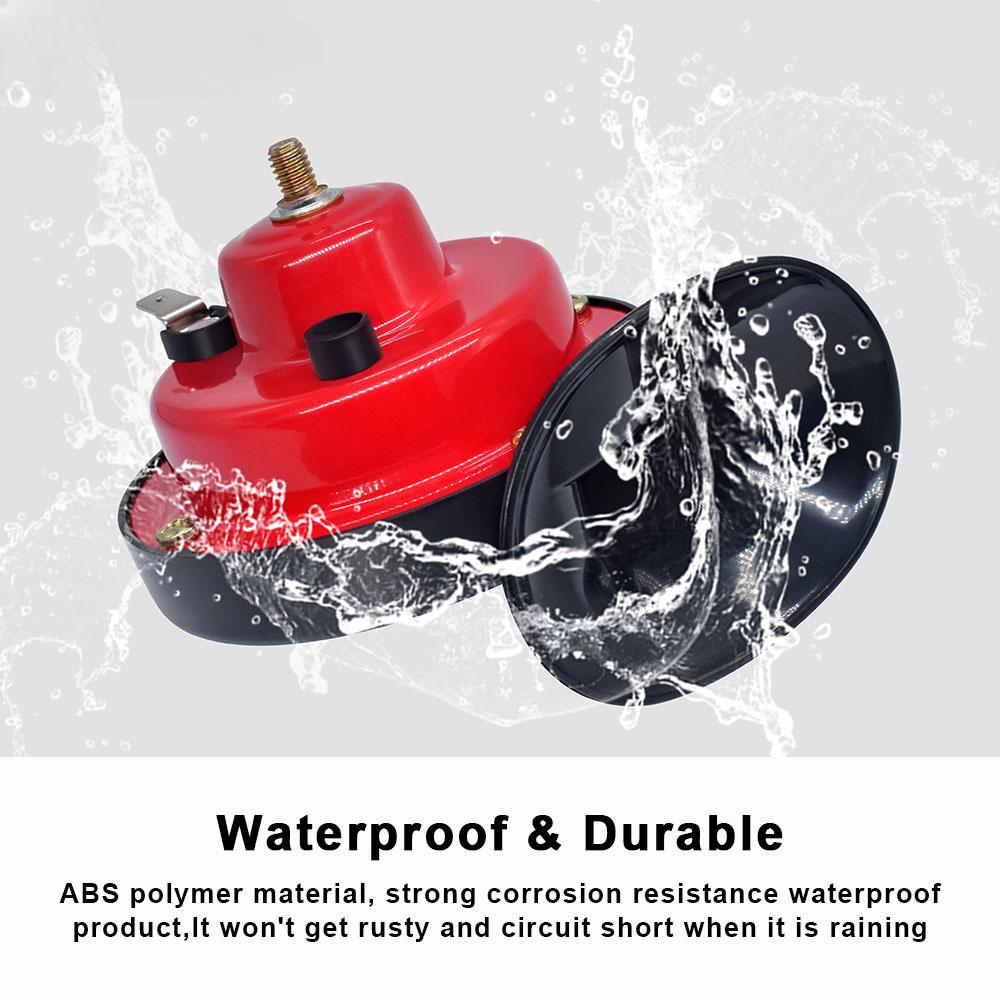 Universal Loud Car Air Horn 12V Trumpet motorcycle Horn for Trucks Vehicle Horn Electric Snail Waterproof Alarm Kit 1pcs