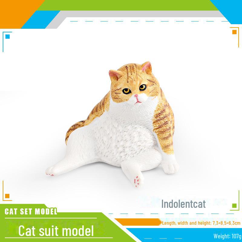 Set Jucării Pisoi Alb-Negru pentru Copii - Ornamente Model Pisică Rurală Chineză